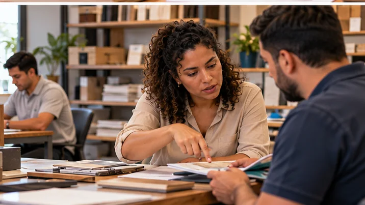 Profissional acompanhando uma etapa mais ampla do trabalho dentro da mesma empresa
